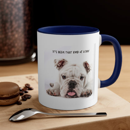 Its Been That Kind of a Day Custom Dog Portrait Accent Coffee Mug, 11oz Multi Colored Mugs Gifts for Dog Lover Gift for Pet Owner Printify