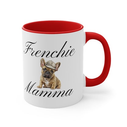 Baseball Frenchie Mamma Custom Multi-Color Coffee Mug for Dog Owners