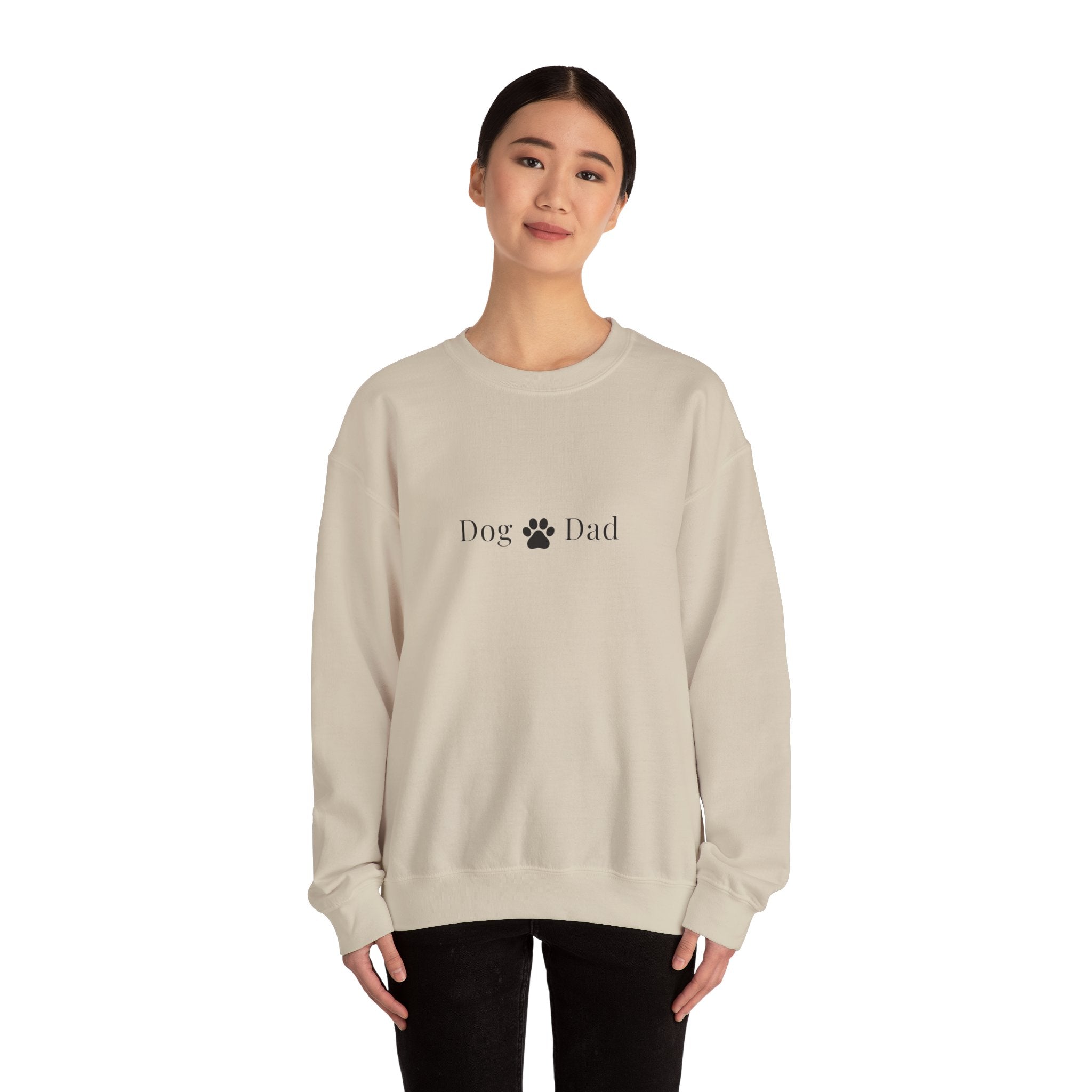 Stylish Dog Dad Sweatshirt - Crewneck Sweatshirt for Dog Lovers and Pet Owners