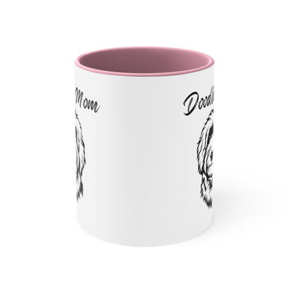 Custom Doodle Mom Coffee Mug - 11oz Multi-Color Gift for Pet Lovers