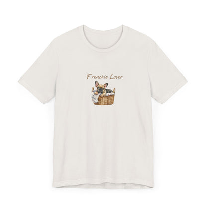 Frenchie Lover Womens Tshirt  Comfy Bella+Canvas Style Gift for Her, Dog Mom Gift, Dog Lover Fun Dog Shirt