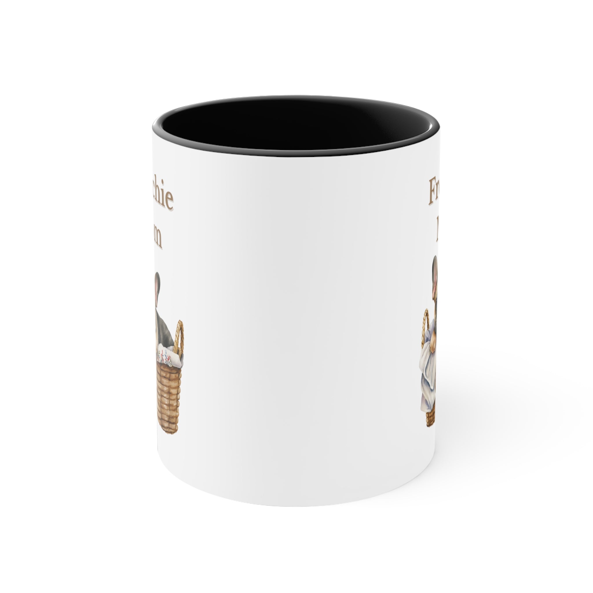 Custom French Bulldog Mom Mug  in Basket choose from Multi-Colors