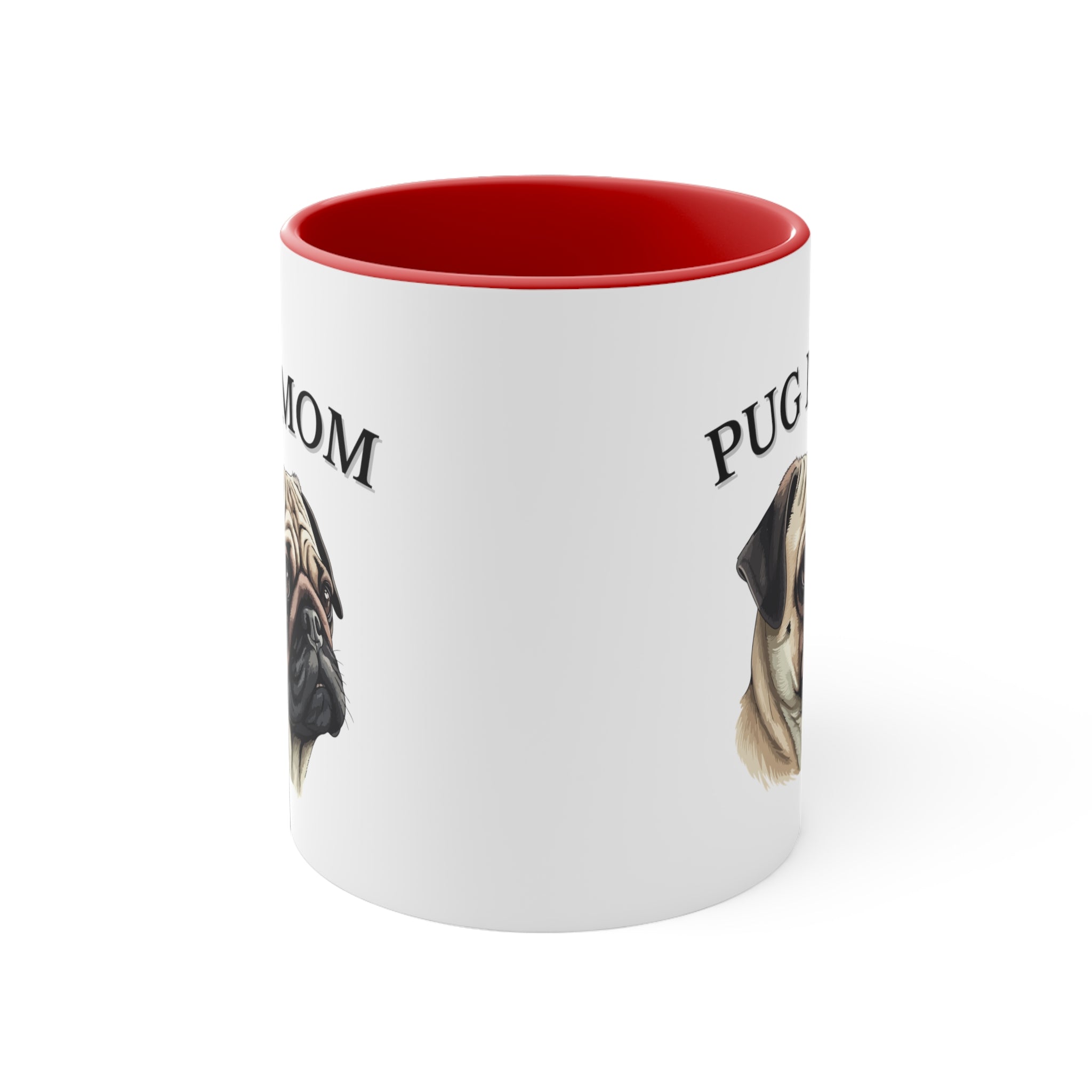 Pug Mom Multi-Color Coffee Mug for Pug Owners