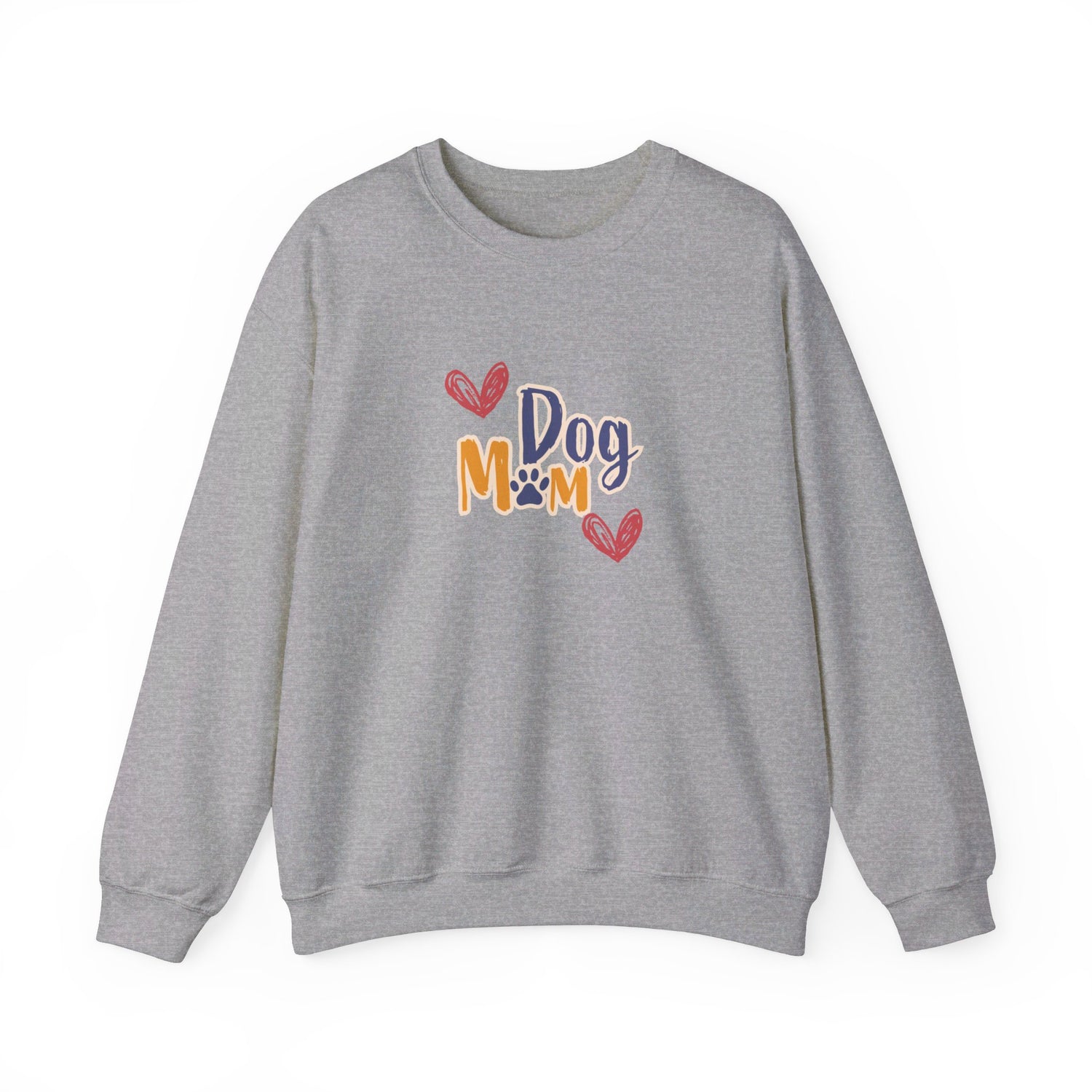 Dog Mom Crewneck Sweatshirt College Style | Perfect Gift for Her, Dog Lover Apparel, Dog People Shirt