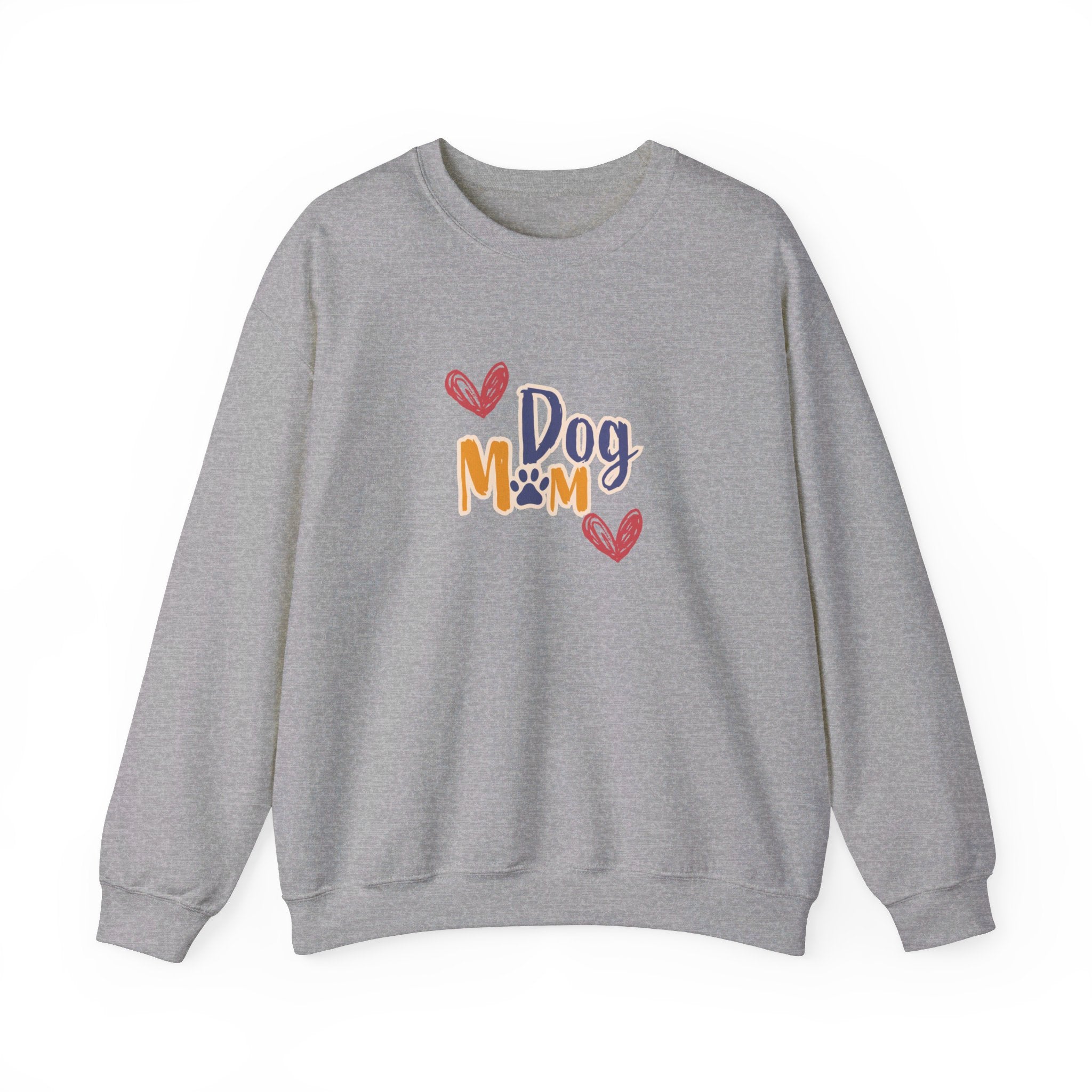 Dog Mom Crewneck Sweatshirt College Style | Perfect Gift for Her, Dog Lover Apparel, Dog People Shirt