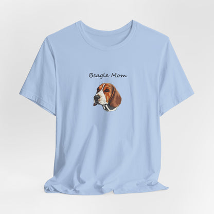 Beagle Lover Dog Mom Unisex Jersey Short Sleeve Tee, Gift for Her, Bella Canvas, Dog Mom Shirt, Dog Lover Gift, Birthday Gift, Dog Mom