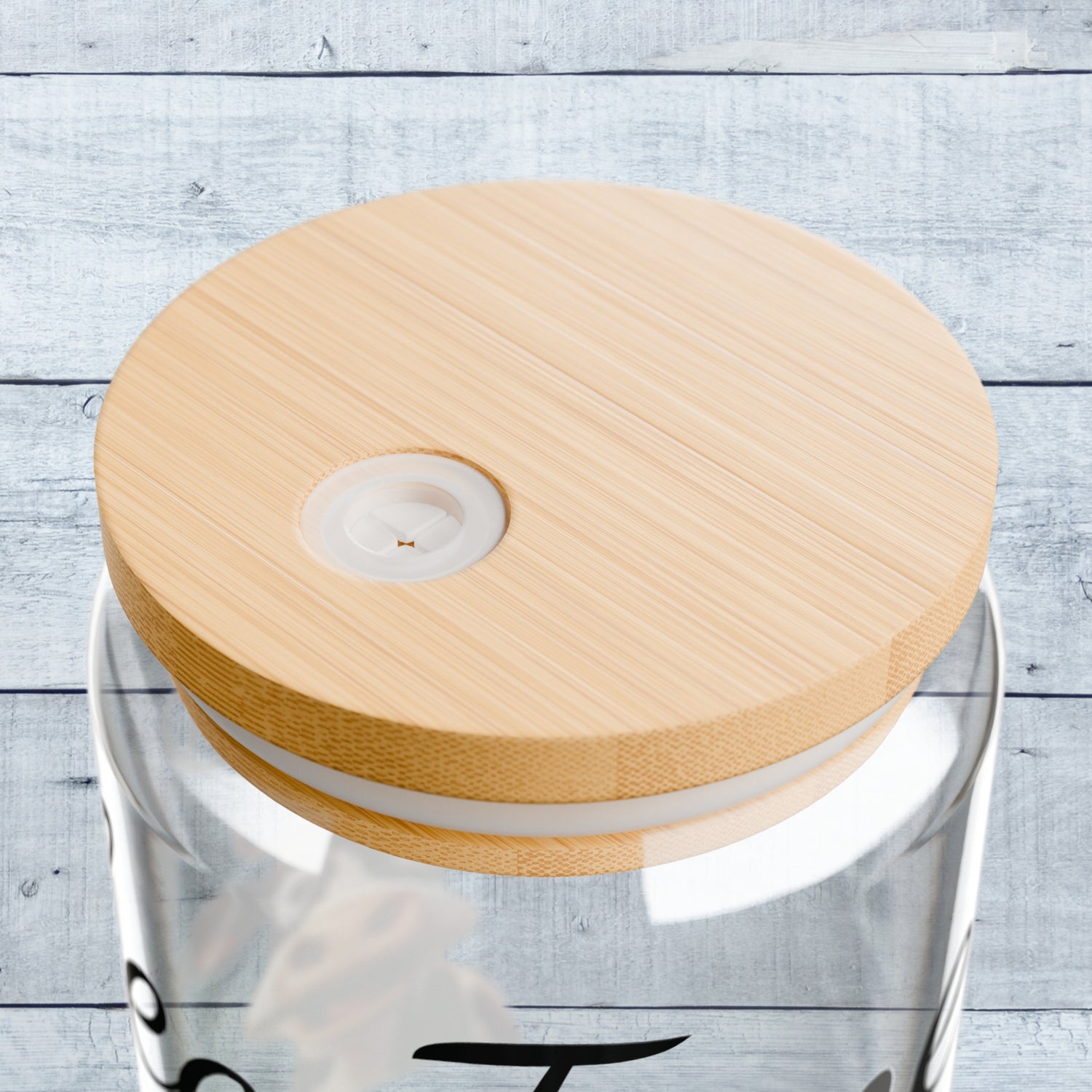 Coffee Time with Three Funny Cows on Glass Tumbler 16oz with lid and straw
