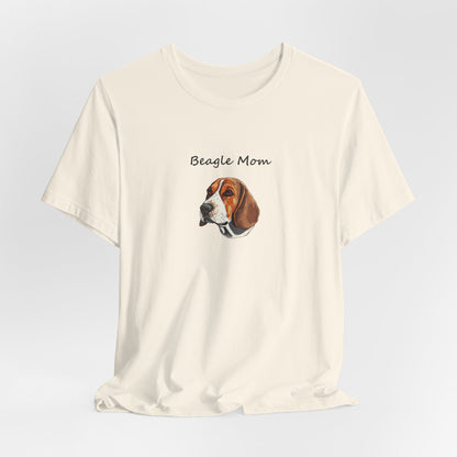 Beagle Lover Dog Mom Unisex Jersey Short Sleeve Tee, Gift for Her, Bella Canvas, Dog Mom Shirt, Dog Lover Gift, Birthday Gift, Dog Mom