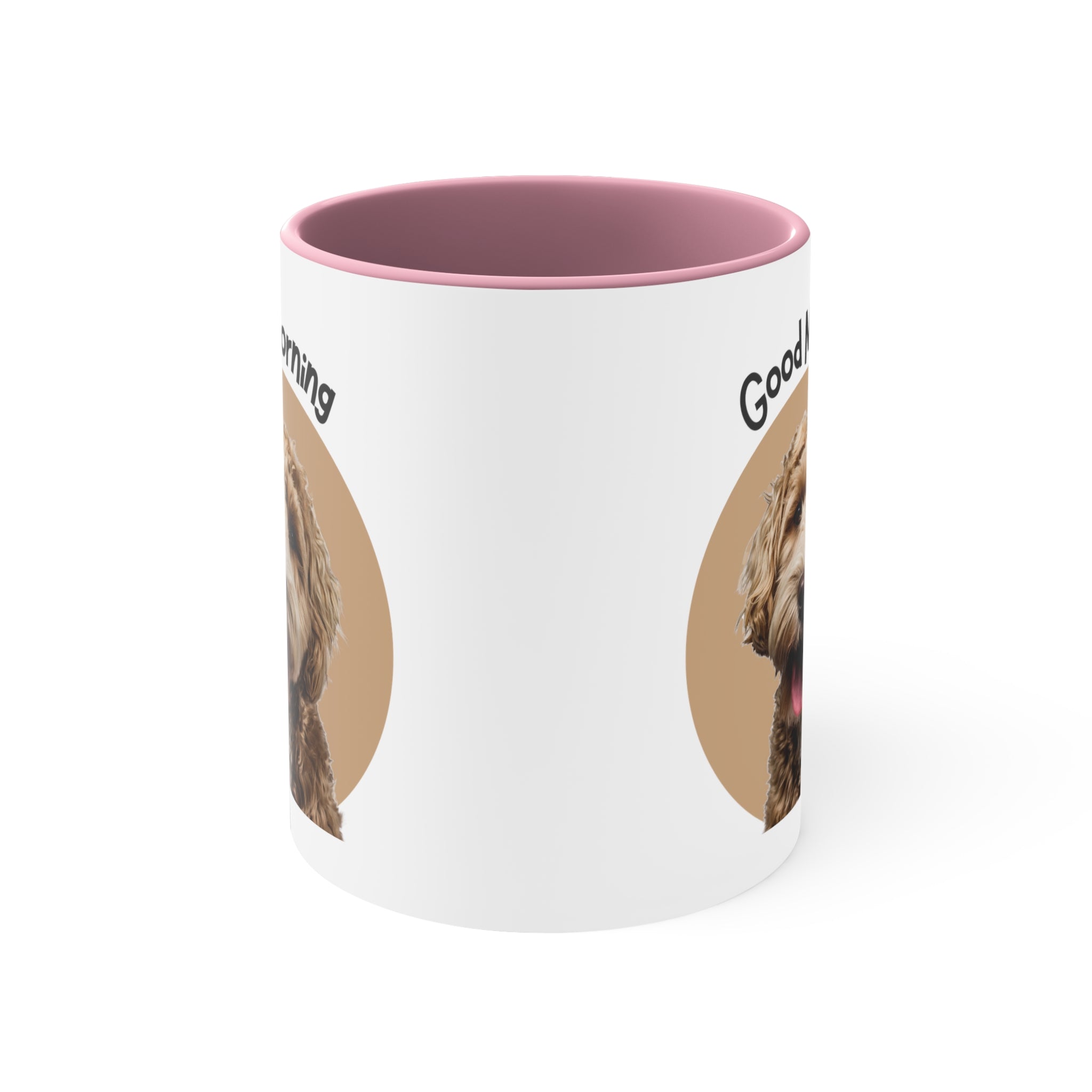 Custom Good Morning Doodle Dog Coffee Mug, 11oz Multi Colors Classic Style Dog Lover Gifts Special Dog Gifts Holiday Gifts Printify