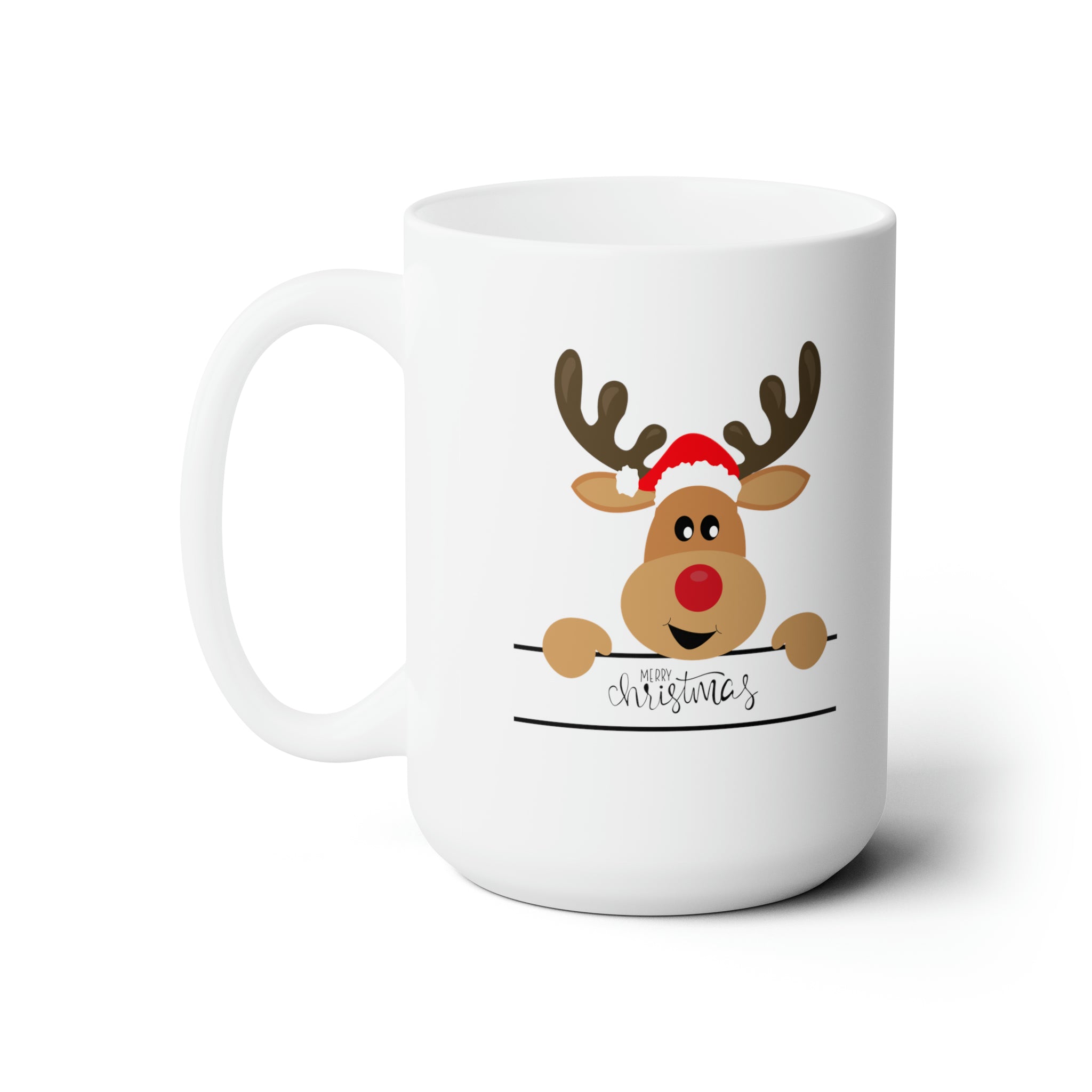 Cuppa Holiday Cheer with my Reindeer Mugs Classic Happy Holiday Ceramic Mug 15oz Gifts for Holiday Cups Cozy Cups Reindeer Mug Gifts Printify