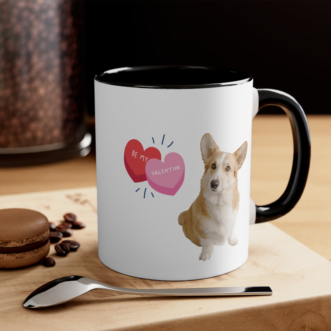 Be My Valentine Corgi Custom Coffee Mug 11oz