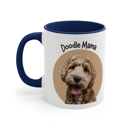 Custom Doodle Mama Coffee Mug, 11oz Multi Colors Classic Style Dog Lover Gifts Special Dog Gifts Holiday Gifts Printify