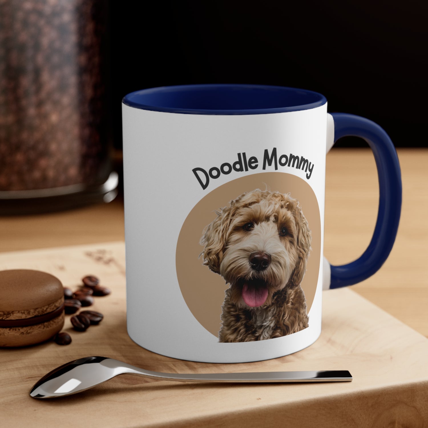 Custom Doodle Mommy Coffee Mug, 11oz Multi Colors Classic Style Dog Lover Gifts Special Dog Gifts Holiday Gifts Printify