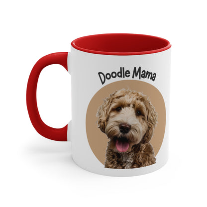 Custom Doodle Mama Coffee Mug, 11oz Multi Colors Classic Style Dog Lover Gifts Special Dog Gifts Holiday Gifts Printify