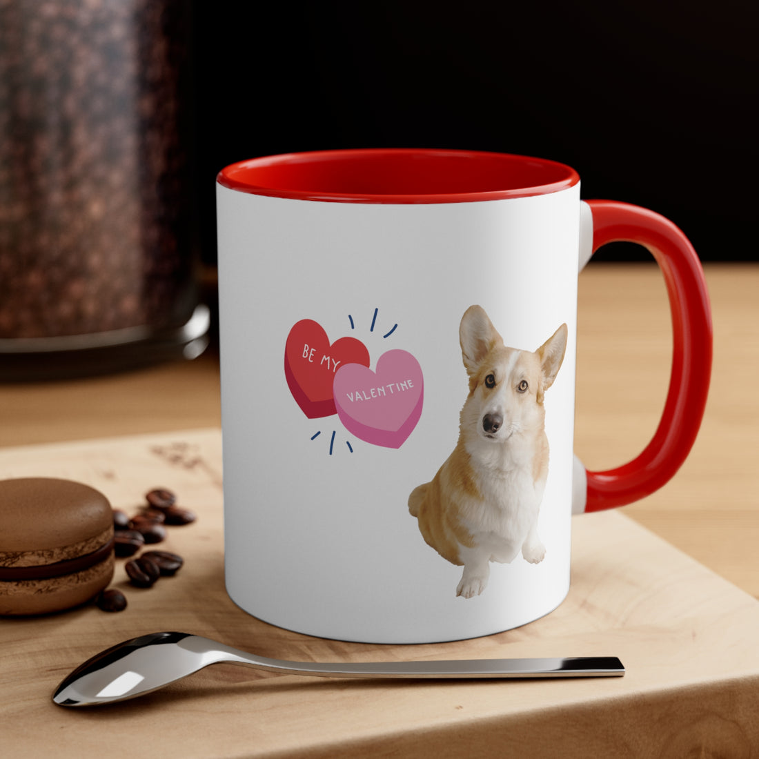 Be My Valentine Corgi Custom Coffee Mug 11oz