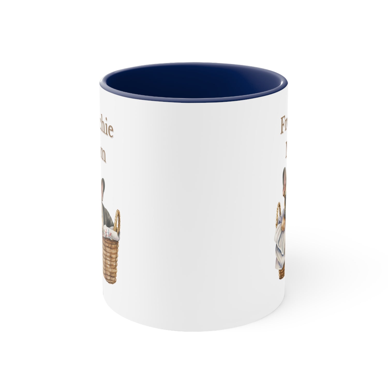 Custom French Bulldog Mom Mug  in Basket choose from Multi-Colors