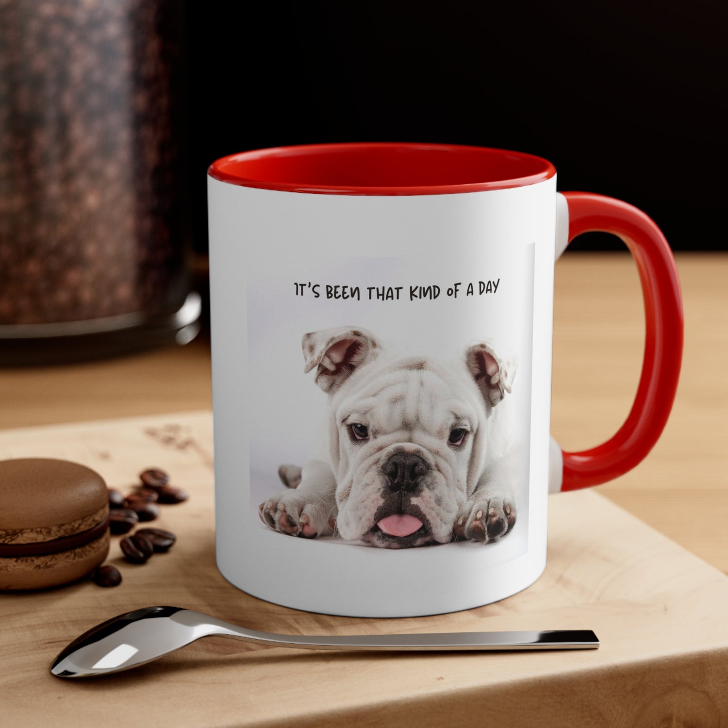 Its Been That Kind of a Day Custom Dog Portrait Accent Coffee Mug, 11oz Multi Colored Mugs Gifts for Dog Lover Gift for Pet Owner Printify