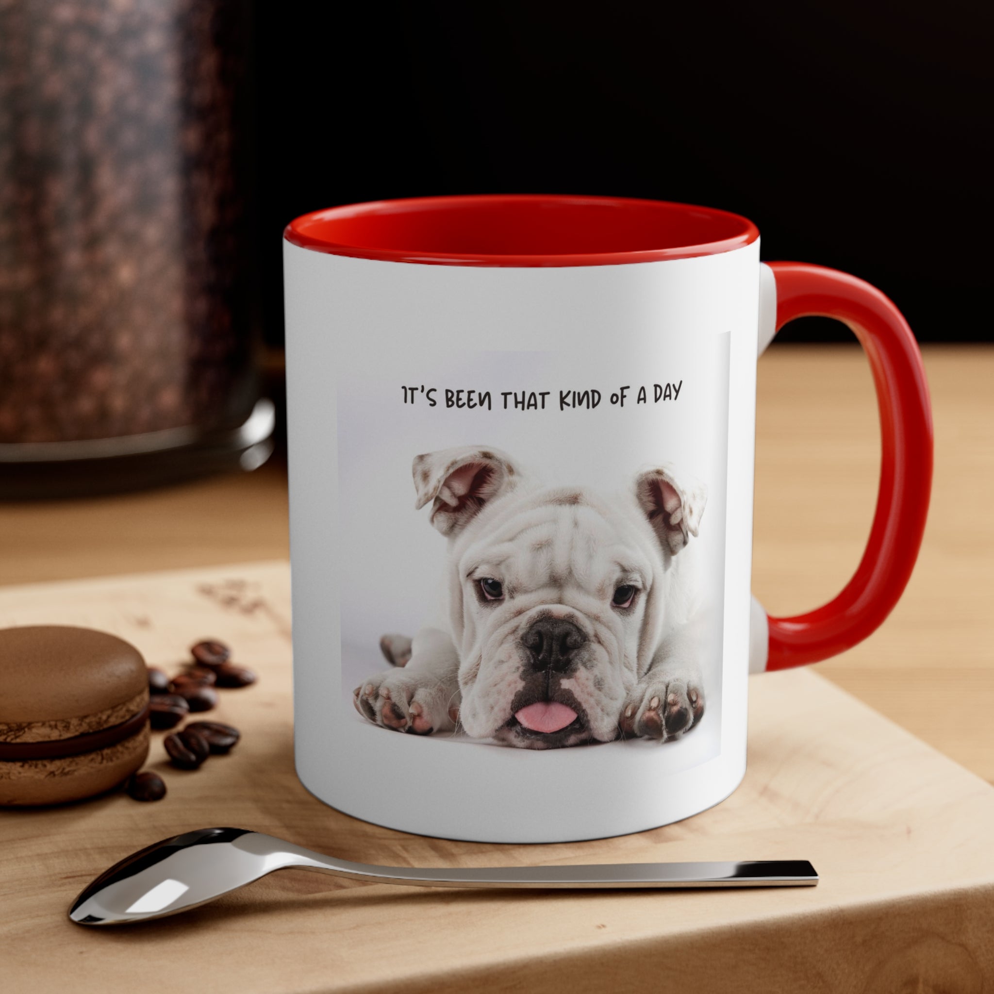 Its Been That Kind of a Day Custom Dog Portrait Accent Coffee Mug, 11oz Multi Colored Mugs Gifts for Dog Lover Gift for Pet Owner Printify