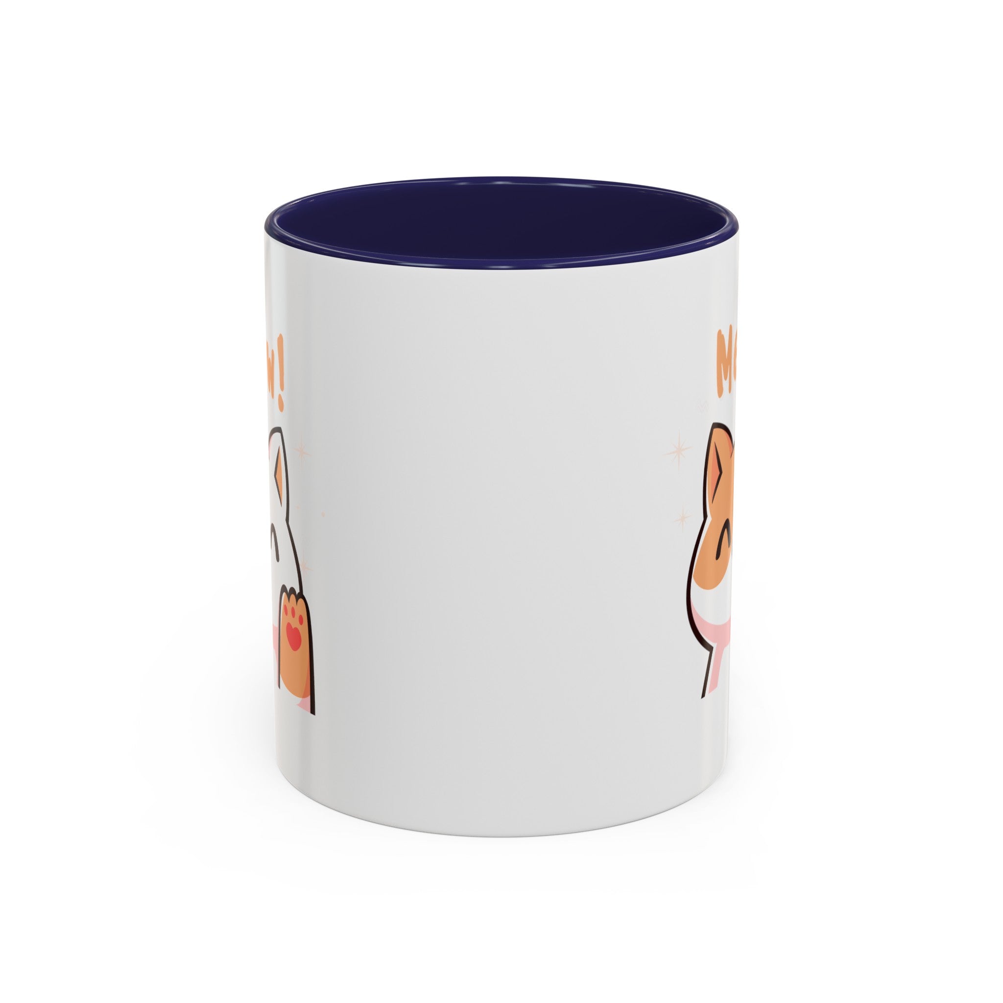 Cute Cat Classic Ceramic Coffee Mug, 11oz Multi Colors for Cat Lovers, Cat Mom, Cat People Gift, Fun Cat Mug