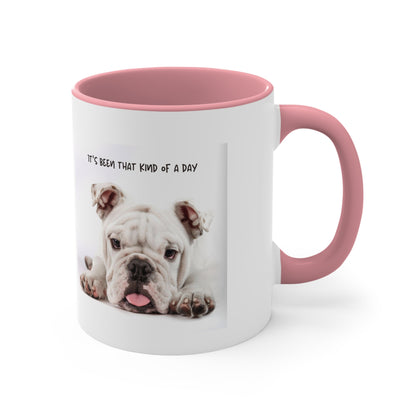 Its Been That Kind of a Day Custom Dog Portrait Accent Coffee Mug, 11oz Multi Colored Mugs Gifts for Dog Lover Gift for Pet Owner Printify