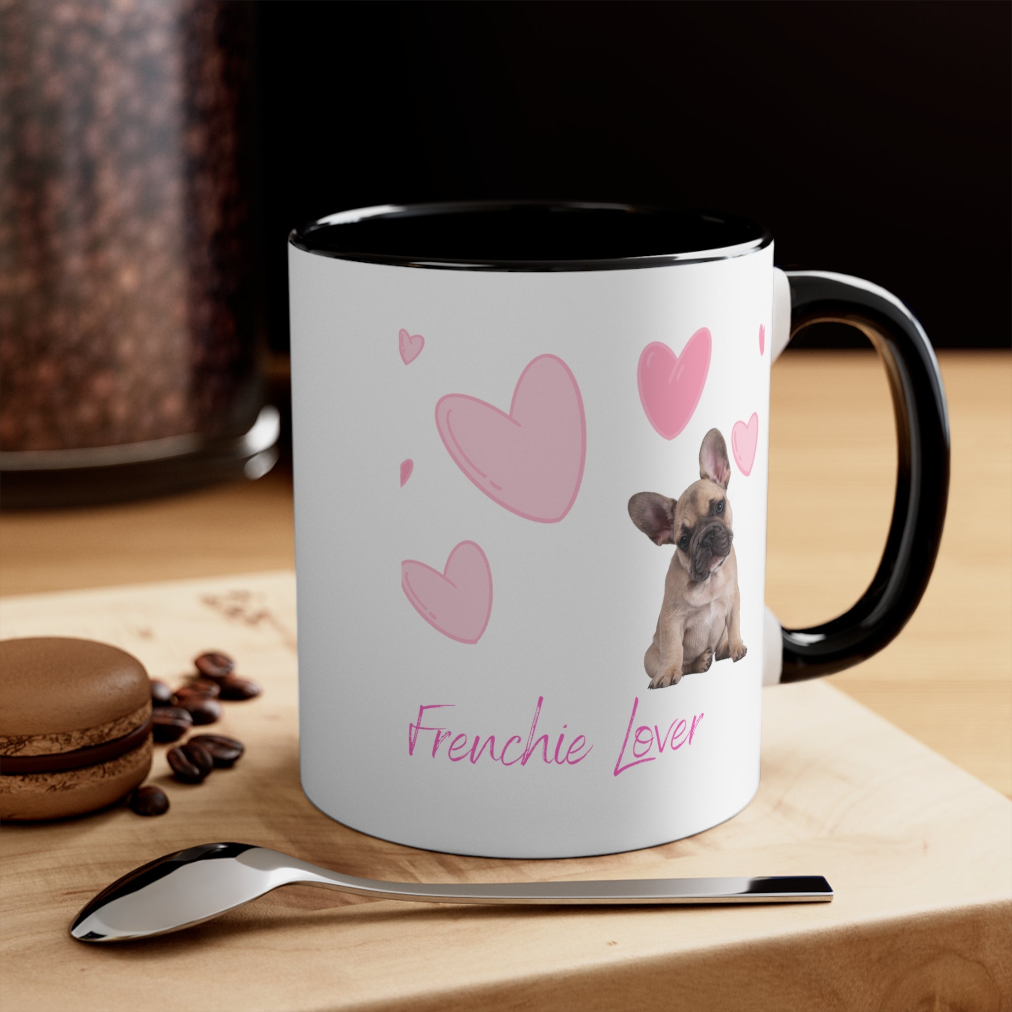 Custom Frenchie Mug Classic Ceramic Coffee Mug, 11oz Multi Colors for Dog Lover Gifts Special Dog Gifts Holiday Gifts Printify