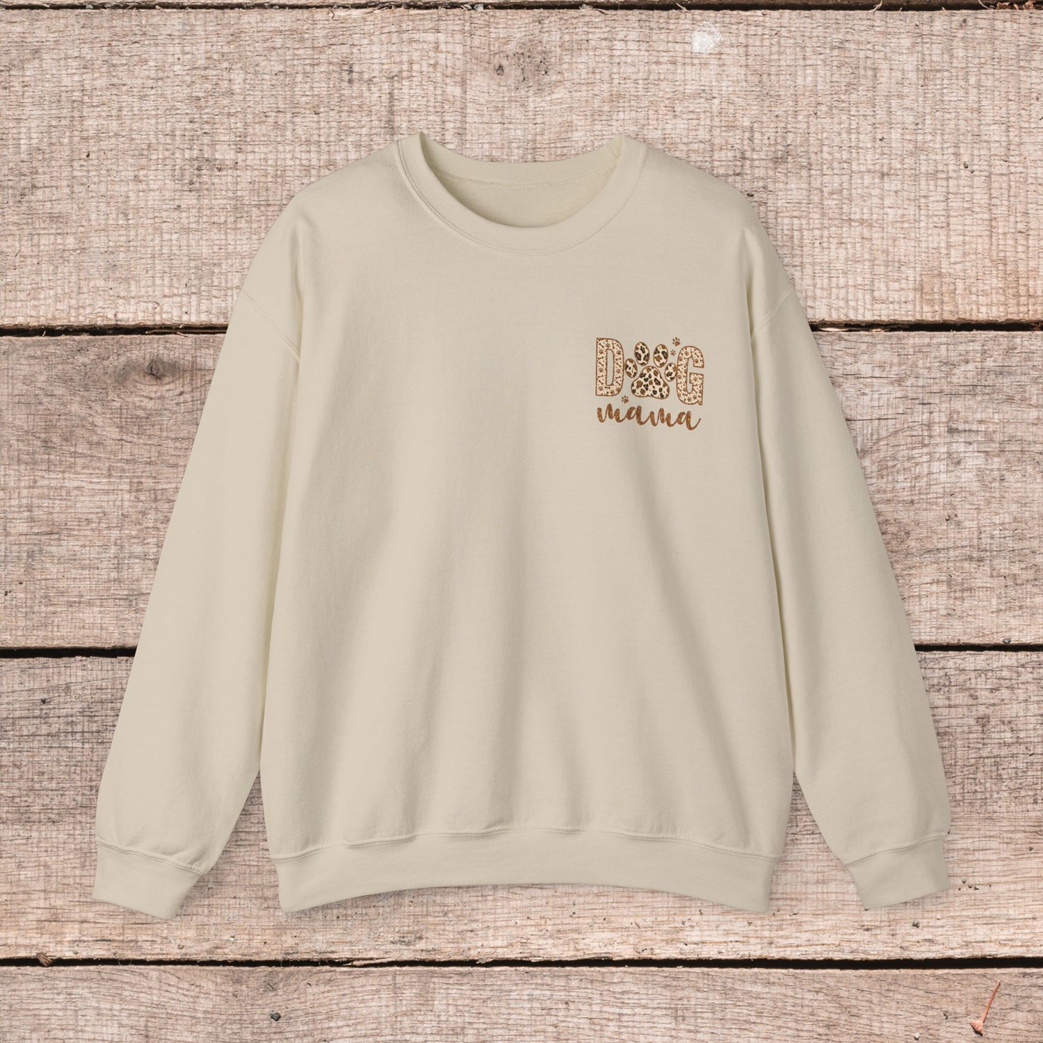 Oversized Dog Mama Crewneck Sweatshirt - Pet Owner Gift for Her