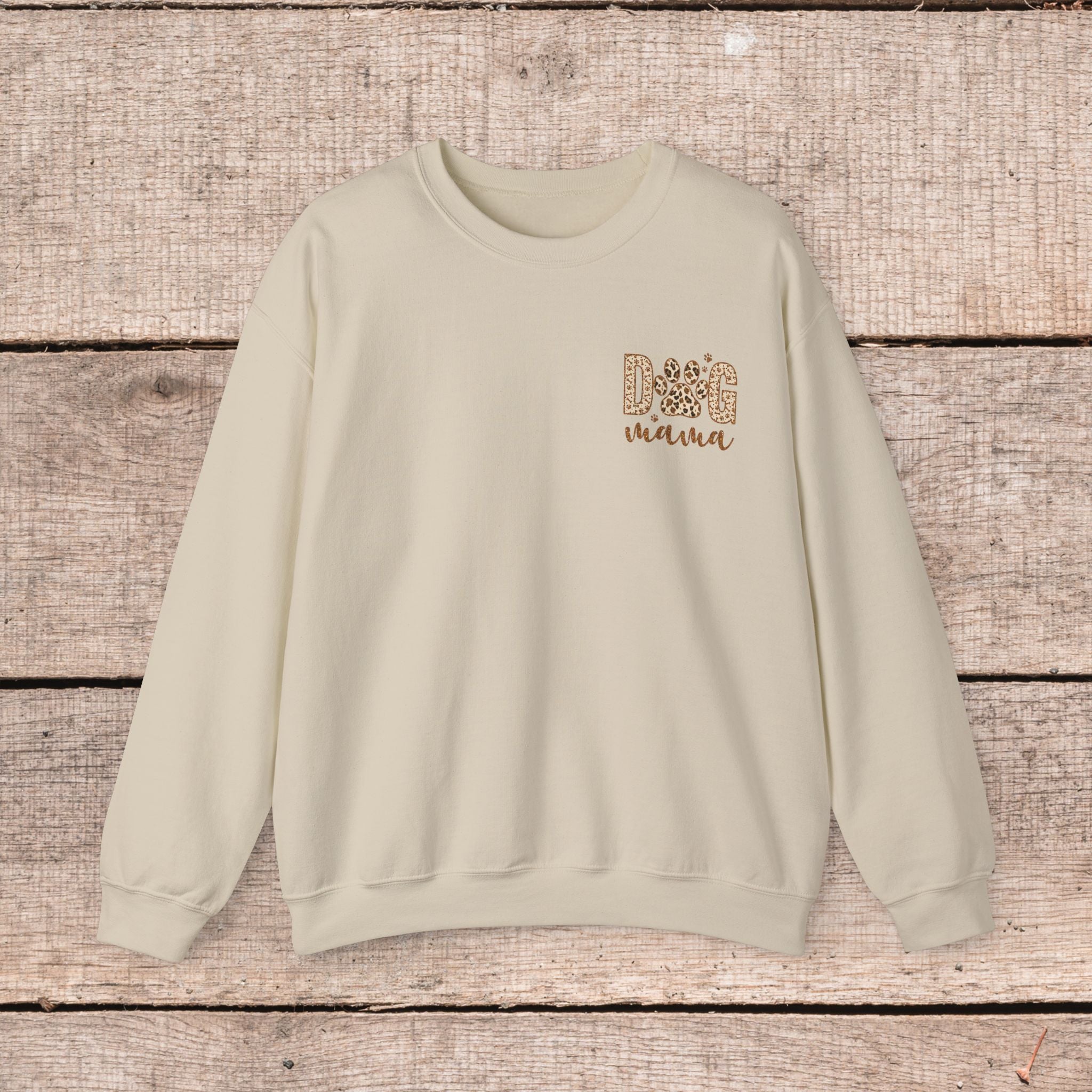 Oversized Dog Mama Crewneck Sweatshirt - Pet Owner Gift for Her