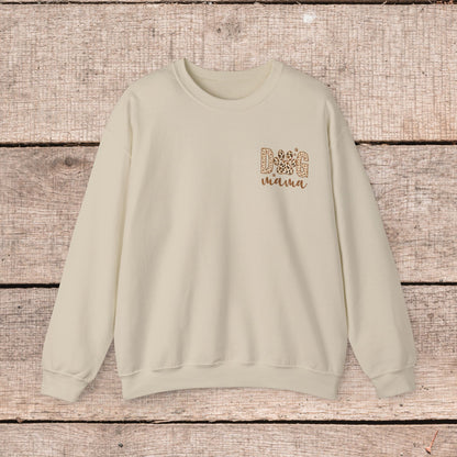 Oversized Dog Mama Crewneck Sweatshirt - Pet Owner Gift for Her