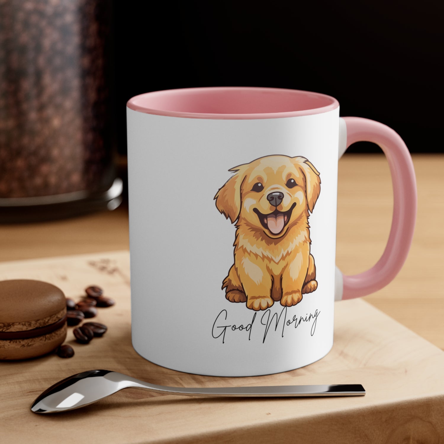 Good Mornings Cute Puppy Coffee Mug  11oz Multi Colors Cute Dog Mug, Dog Mom Gift, Funny Dog Cup Gift for Her