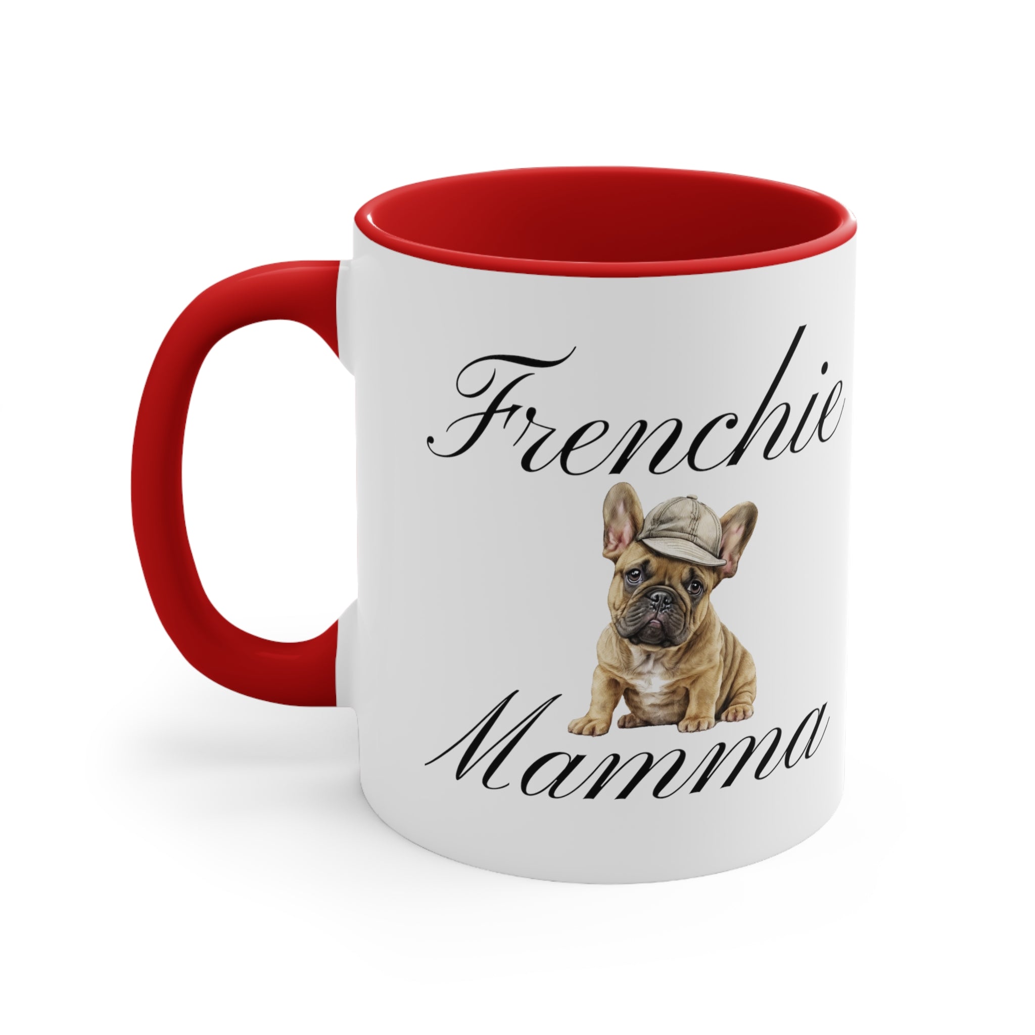 Baseball Frenchie Mamma Custom Multi-Color Coffee Mug for Dog Owners