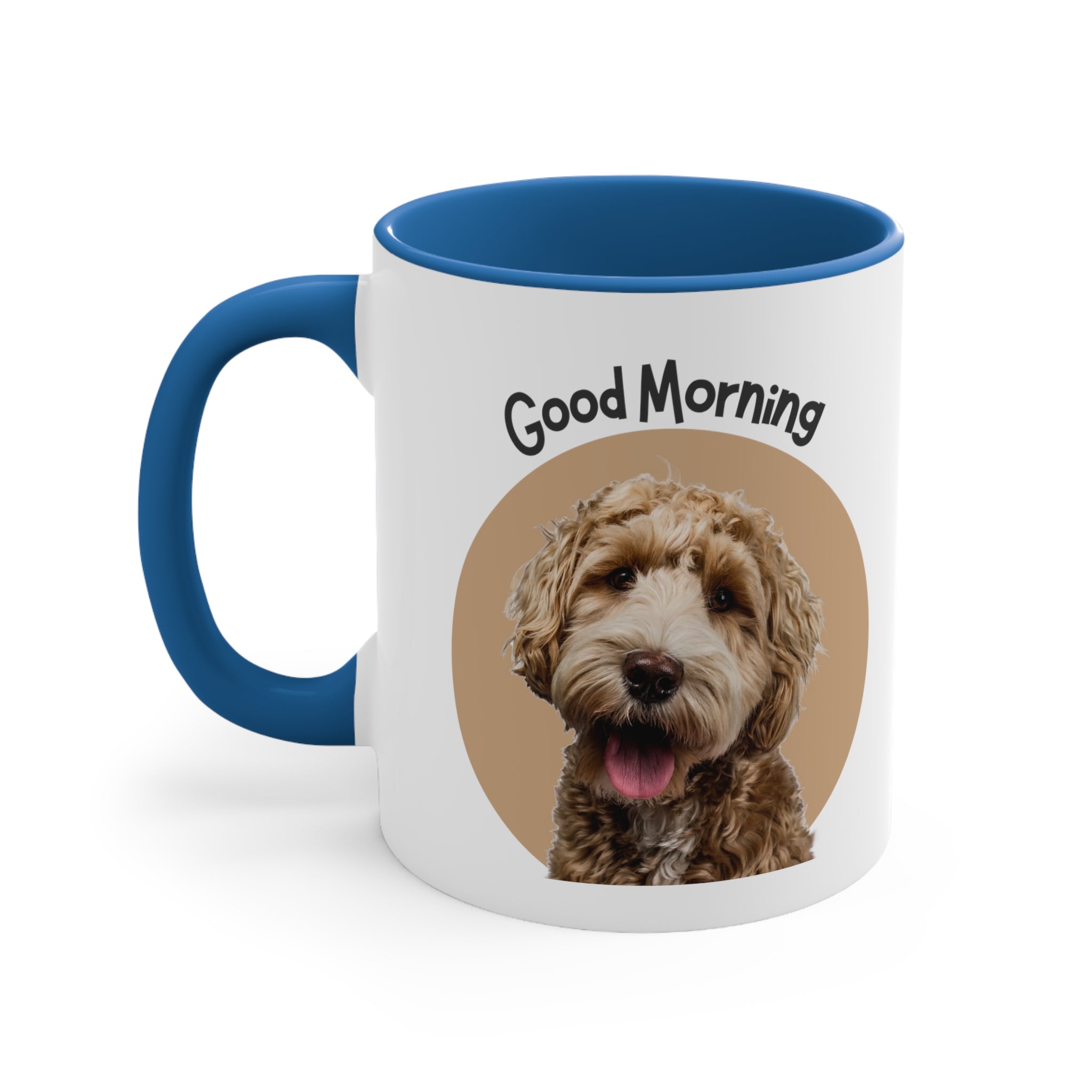 Custom Good Morning Doodle Dog Coffee Mug, 11oz Multi Colors Classic Style Dog Lover Gifts Special Dog Gifts Holiday Gifts Printify