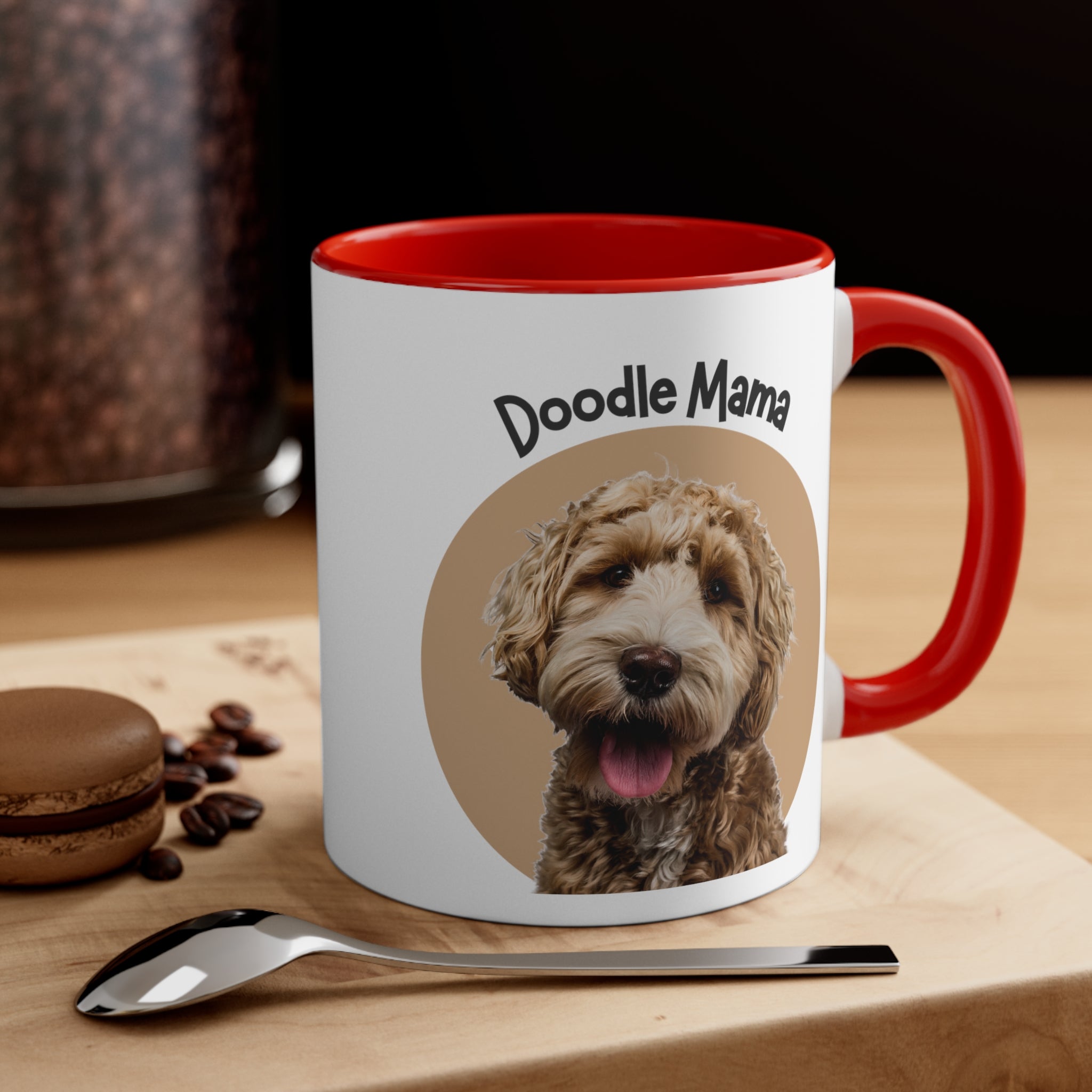 Custom Doodle Mama Coffee Mug, 11oz Multi Colors Classic Style Dog Lover Gifts Special Dog Gifts Holiday Gifts Printify