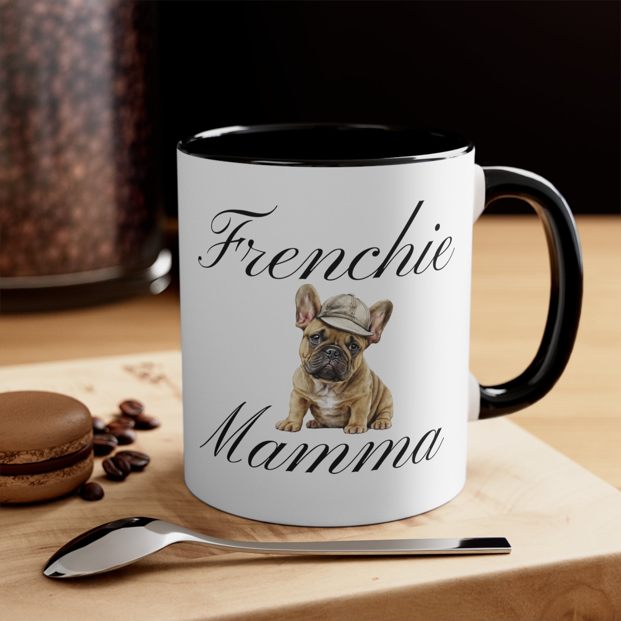 Baseball Frenchie Mamma Custom Multi-Color Coffee Mug for Dog Owners