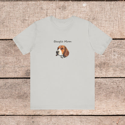 Beagle Lover Dog Mom Unisex Jersey Short Sleeve Tee, Gift for Her, Bella Canvas, Dog Mom Shirt, Dog Lover Gift, Birthday Gift, Dog Mom
