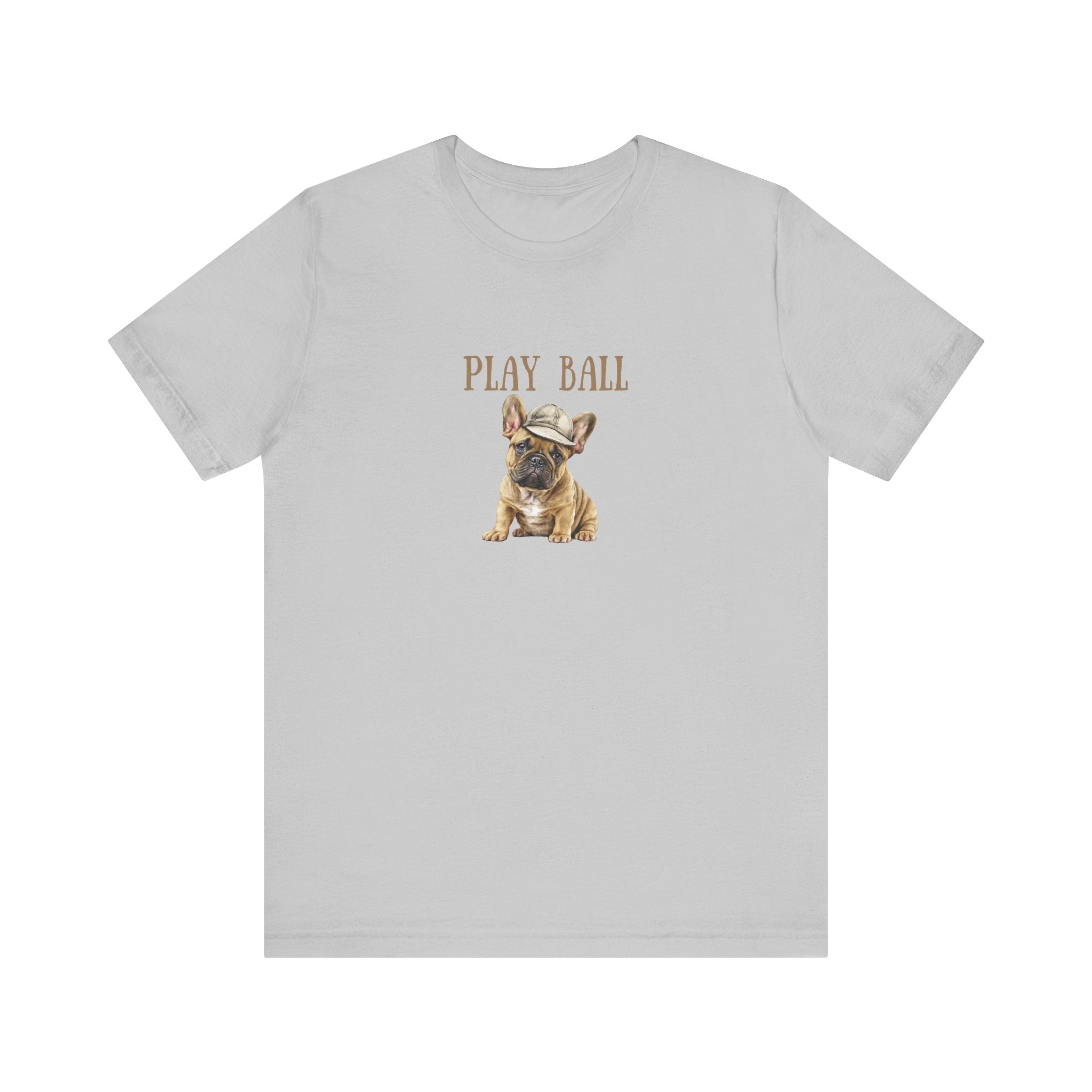 Play Ball with Frenchie Dog on Comfy Bella+Canvas Style Tshirt Dog lover, french bulldog, pet owner gifts for her gifts for him