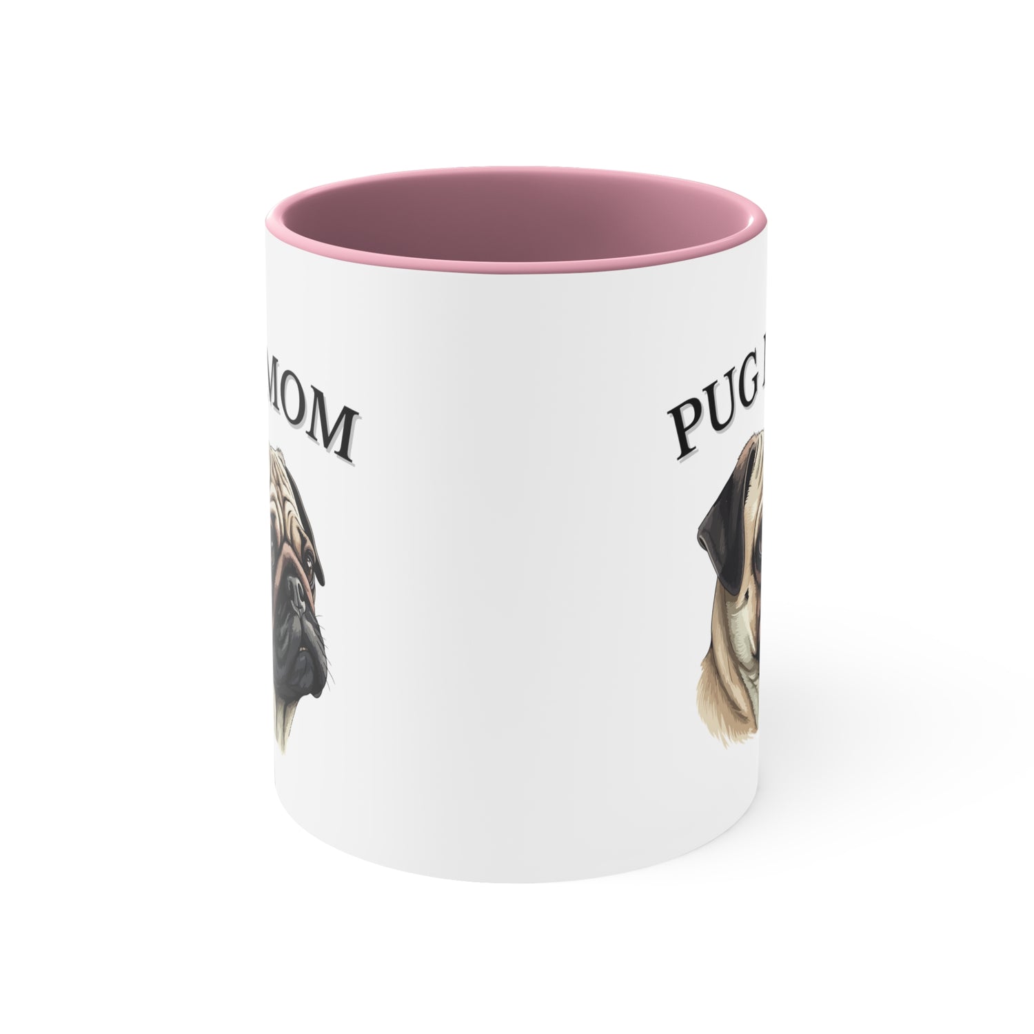 Pug Mom Multi-Color Coffee Mug for Pug Owners
