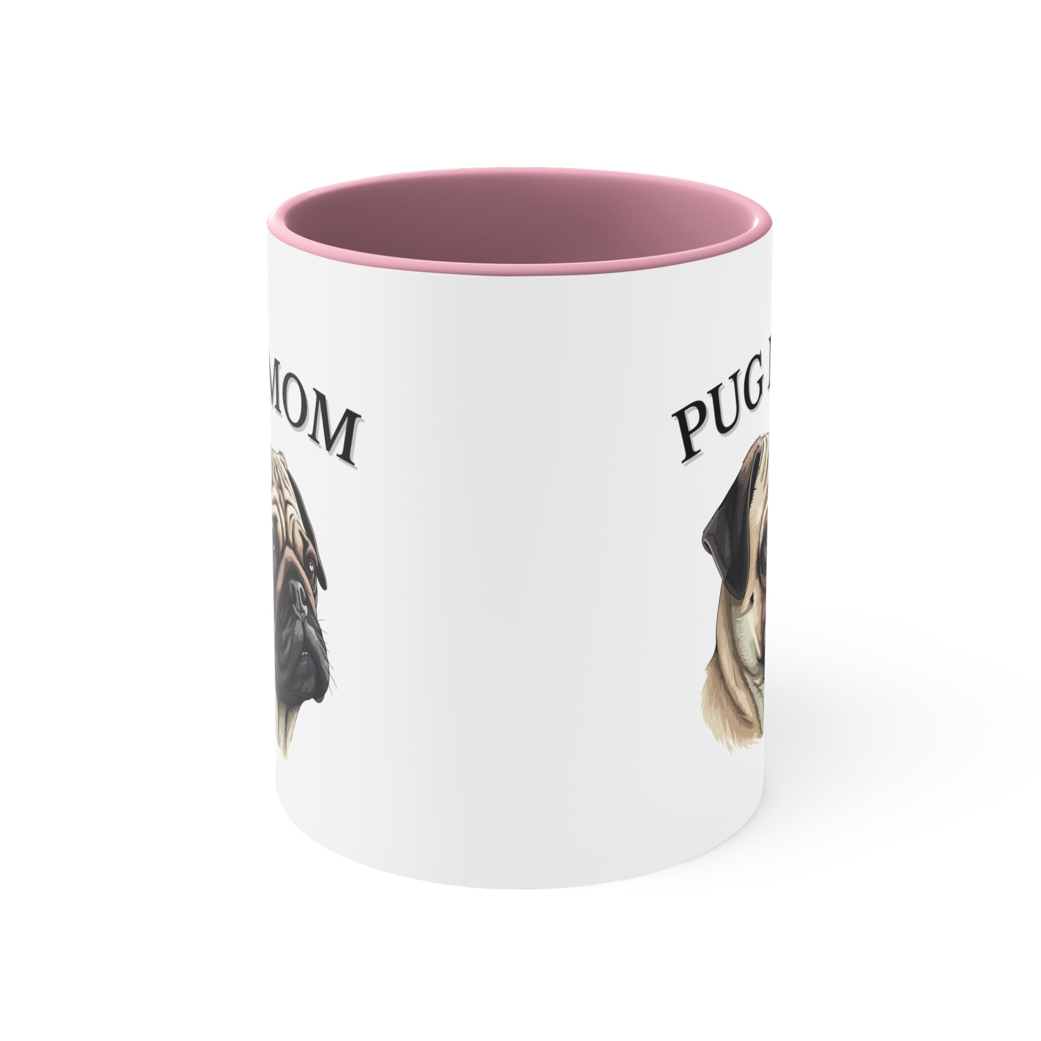 Pug Mom Multi-Color Coffee Mug for Pug Owners