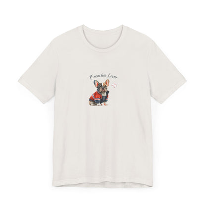 Frenchie Lover Ready For Baseball on Womens Tshirt  Comfy Bella+Canvas Style Gift for Her, Holiday Gift, Baseball Gift, Frenchie Lover, Dog Mom Gift, Dog People Fur Mom