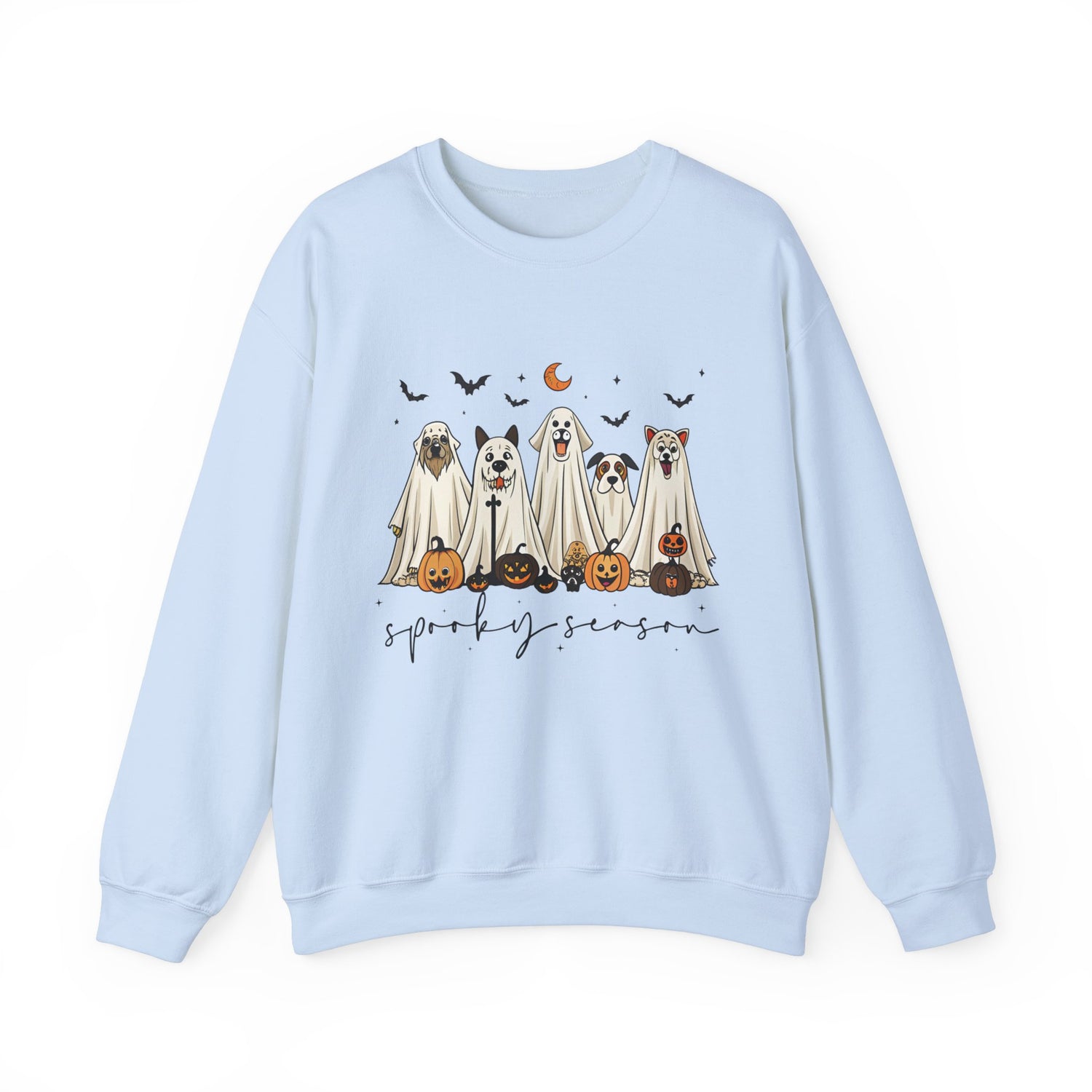 Custom Spooky Season Dog Sweatshirt-Halloween Dog Lover Apparel
