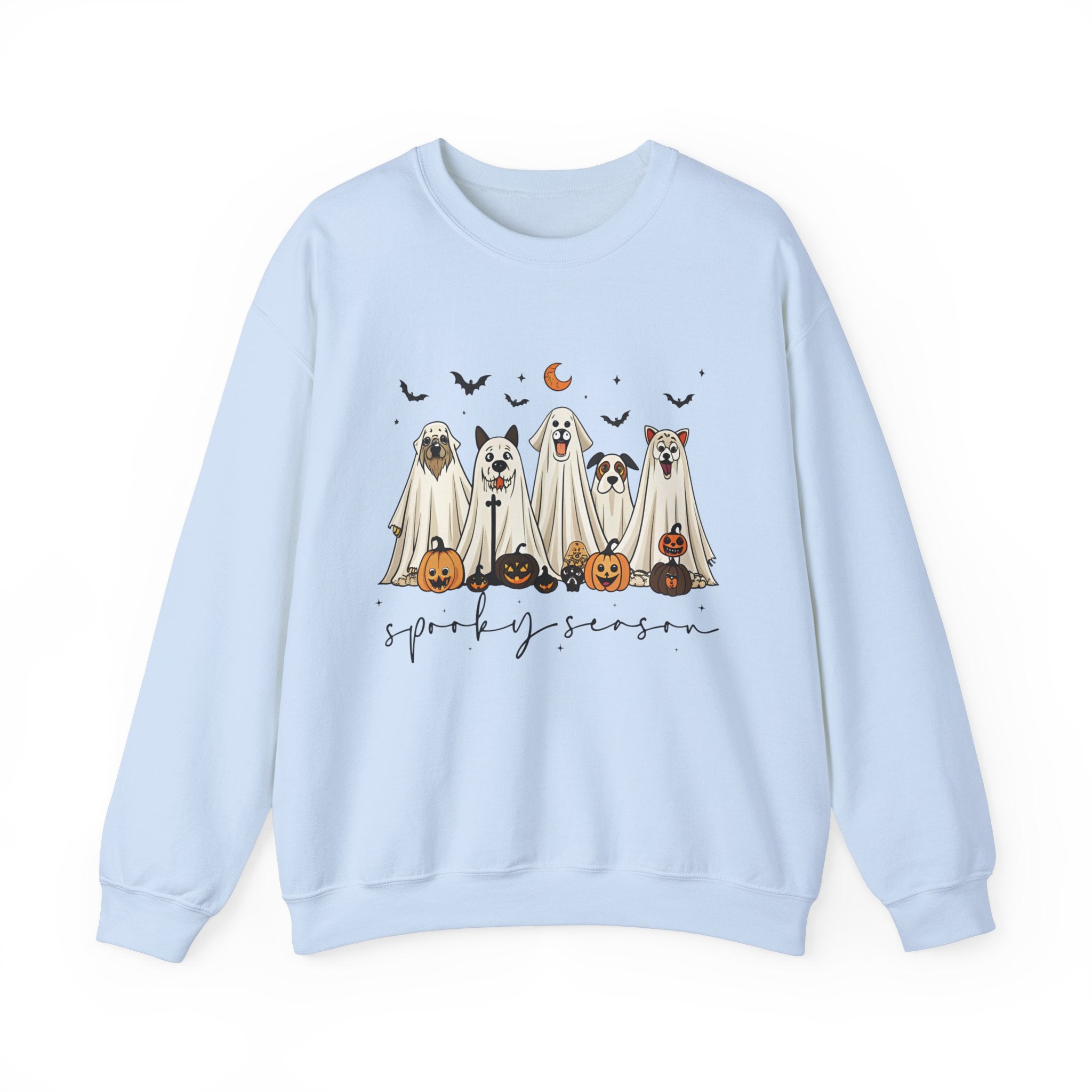Custom Spooky Season Dog Sweatshirt-Halloween Dog Lover Apparel