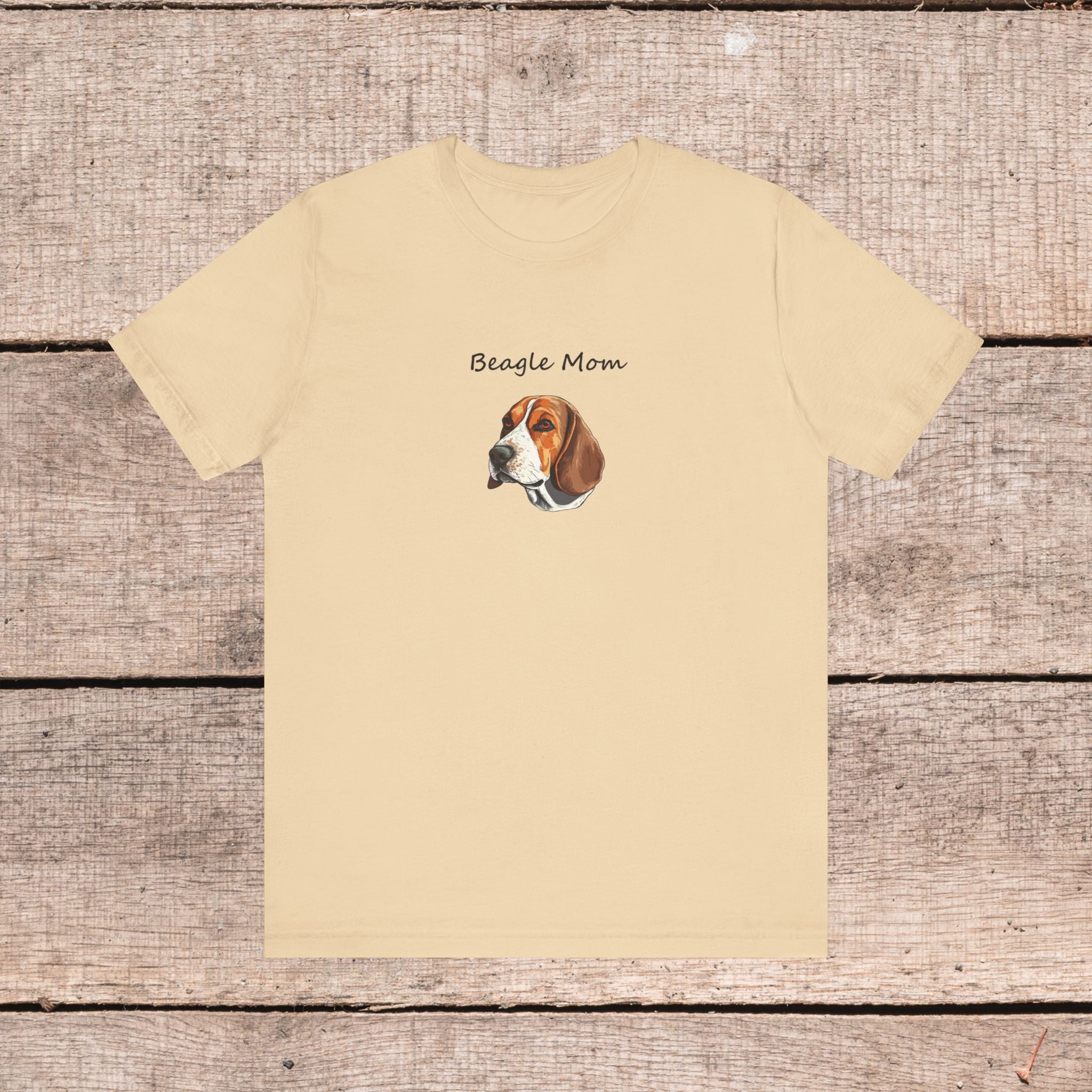 Beagle Lover Dog Mom Unisex Jersey Short Sleeve Tee, Gift for Her, Bella Canvas, Dog Mom Shirt, Dog Lover Gift, Birthday Gift, Dog Mom