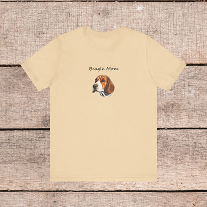 Beagle Lover Dog Mom Unisex Jersey Short Sleeve Tee, Gift for Her, Bella Canvas, Dog Mom Shirt, Dog Lover Gift, Birthday Gift, Dog Mom