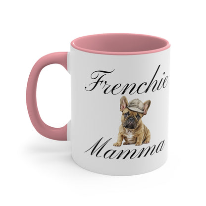 Baseball Frenchie Mamma Custom Multi-Color Coffee Mug for Dog Owners