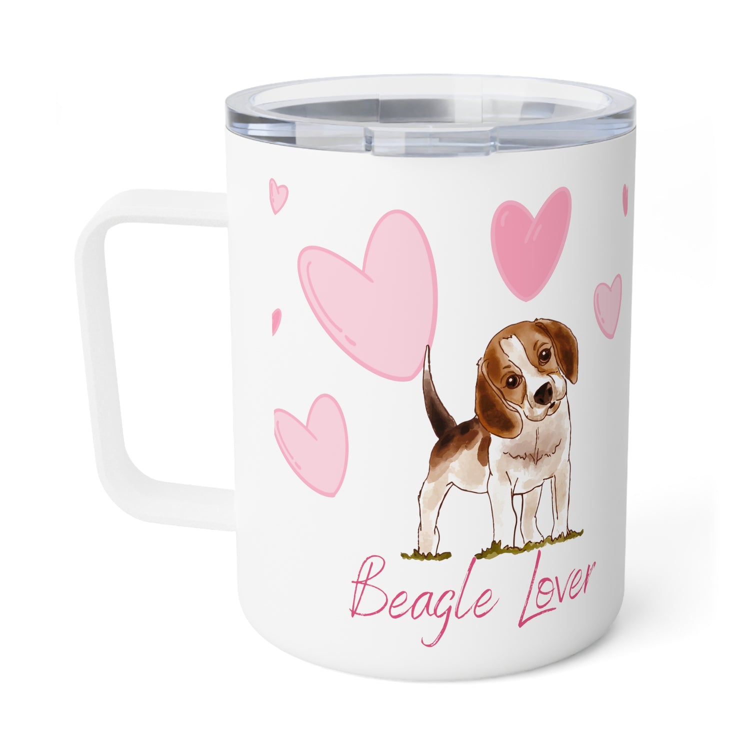 Beagle Lover Insulated Coffee Mug, 10oz  for hot and cold drinks