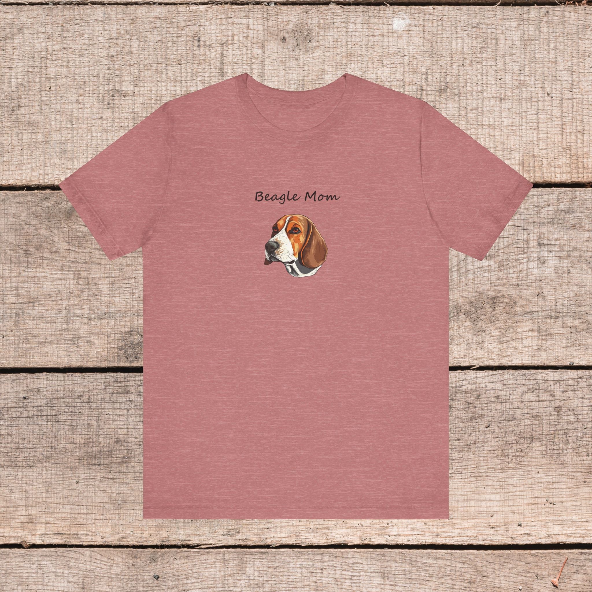 Beagle Lover Dog Mom Unisex Jersey Short Sleeve Tee, Gift for Her, Bella Canvas, Dog Mom Shirt, Dog Lover Gift, Birthday Gift, Dog Mom