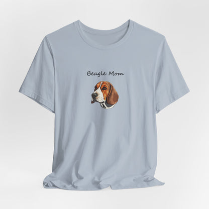 Beagle Lover Dog Mom Unisex Jersey Short Sleeve Tee, Gift for Her, Bella Canvas, Dog Mom Shirt, Dog Lover Gift, Birthday Gift, Dog Mom