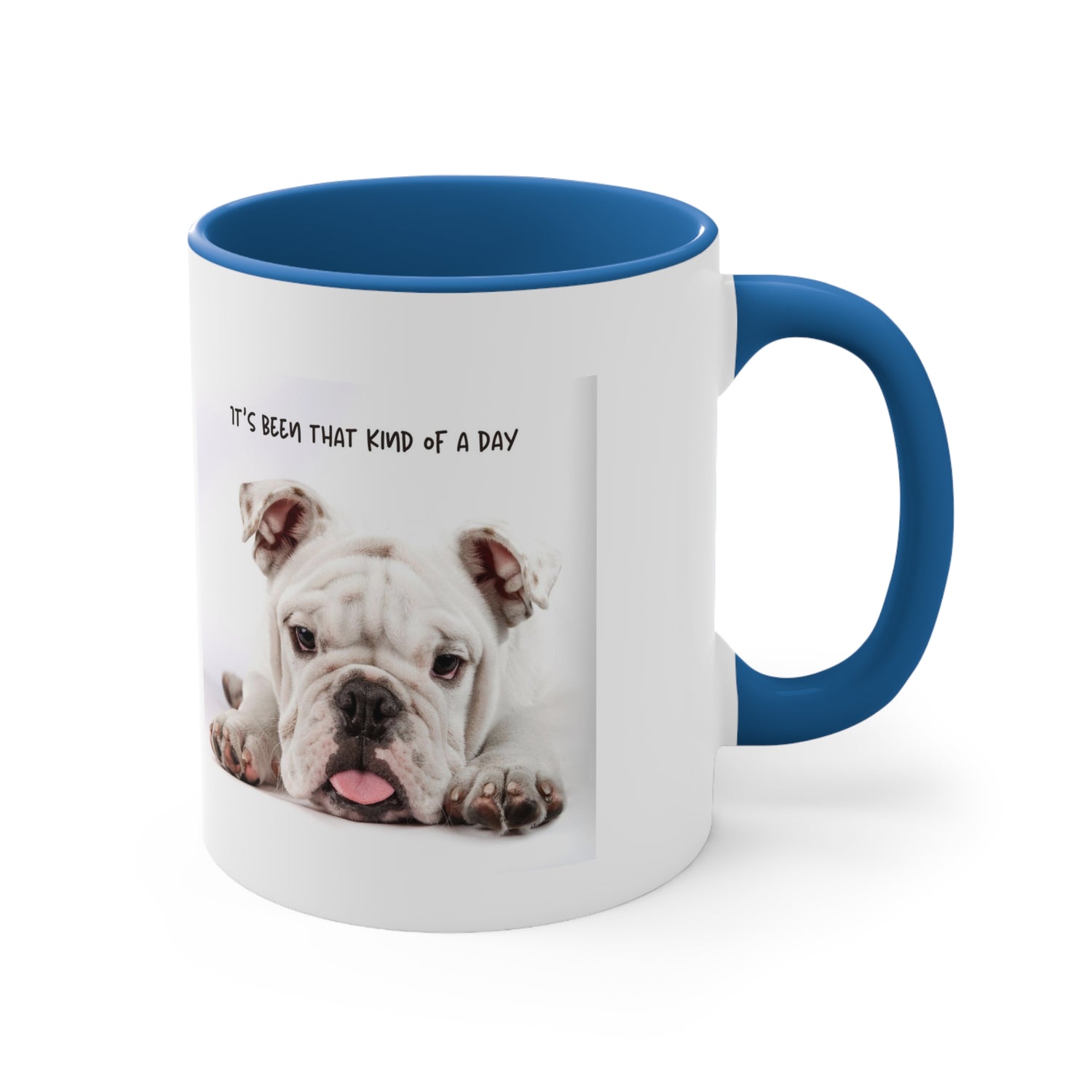 Its Been That Kind of a Day Custom Dog Portrait Accent Coffee Mug, 11oz Multi Colored Mugs Gifts for Dog Lover Gift for Pet Owner Printify