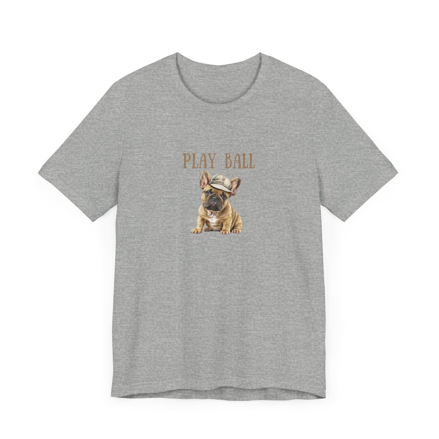 Play Ball with Frenchie Dog on Comfy Bella+Canvas Style Tshirt Dog lover, french bulldog, pet owner gifts for her gifts for him