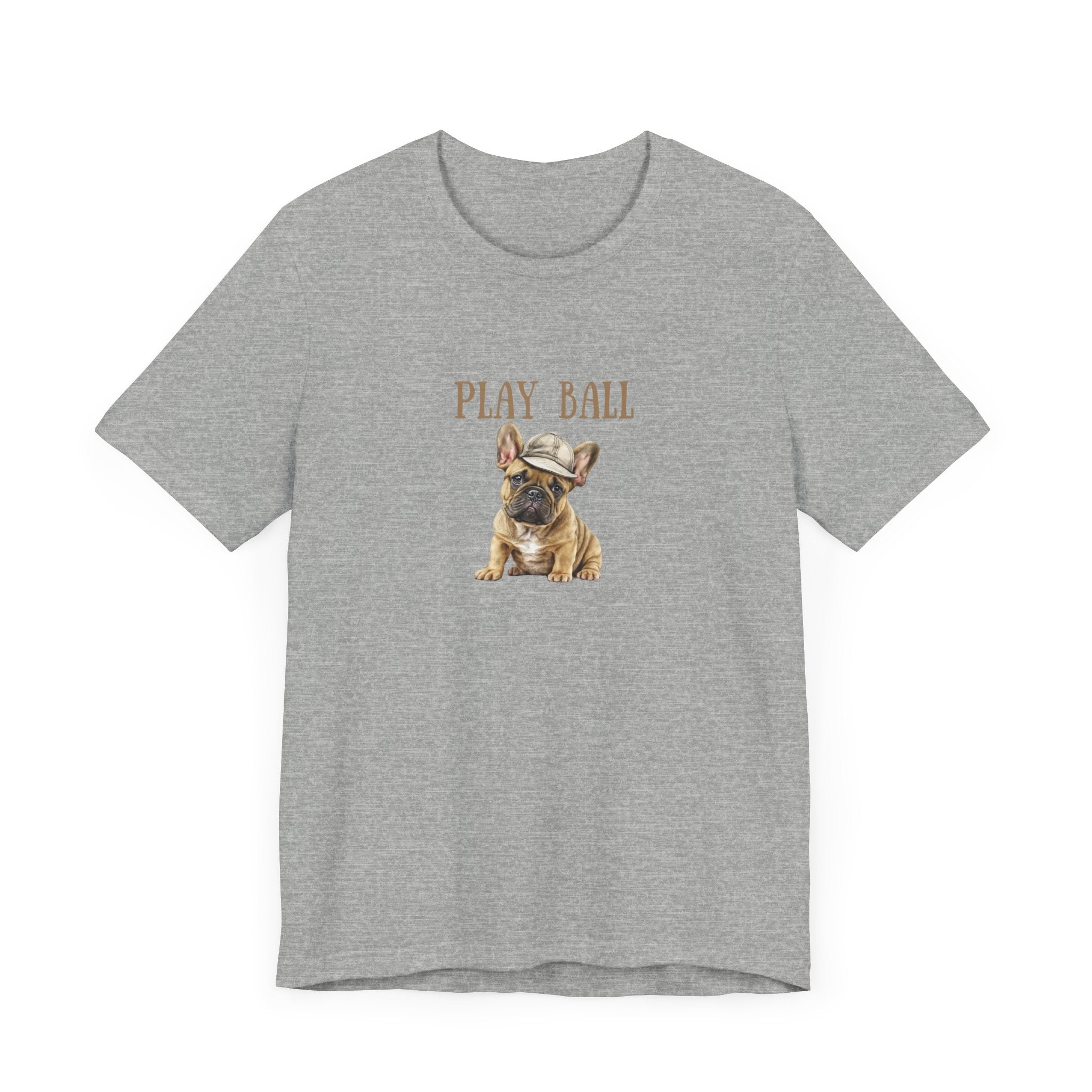 Play Ball with Frenchie Dog on Comfy Bella+Canvas Style Tshirt Dog lover, french bulldog, pet owner gifts for her gifts for him