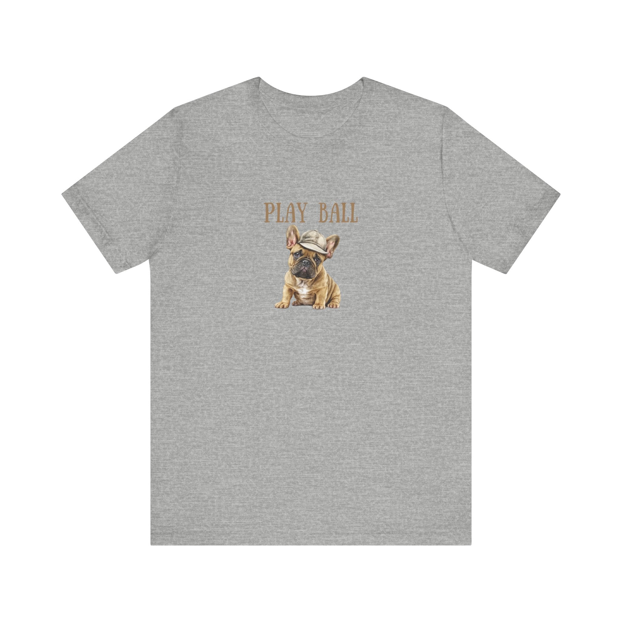 Play Ball with Frenchie Dog on Comfy Bella+Canvas Style Tshirt Dog lover, french bulldog, pet owner gifts for her gifts for him